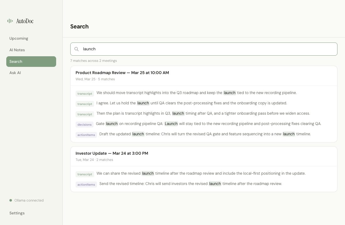 AutoDoc search and AI Q&A